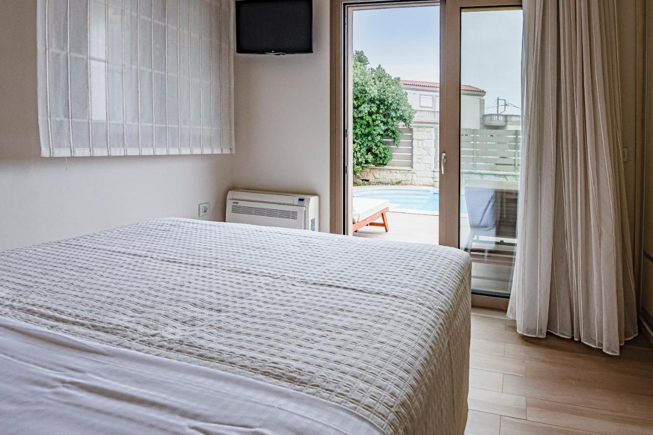 Superior Villa Marina Mare Sauna Hammam Néa Kidonía Kültér fotó