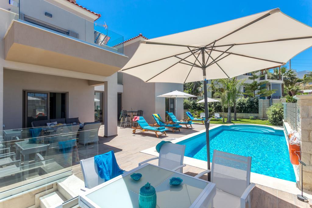 Superior Villa Marina Mare Sauna Hammam Néa Kidonía Kültér fotó