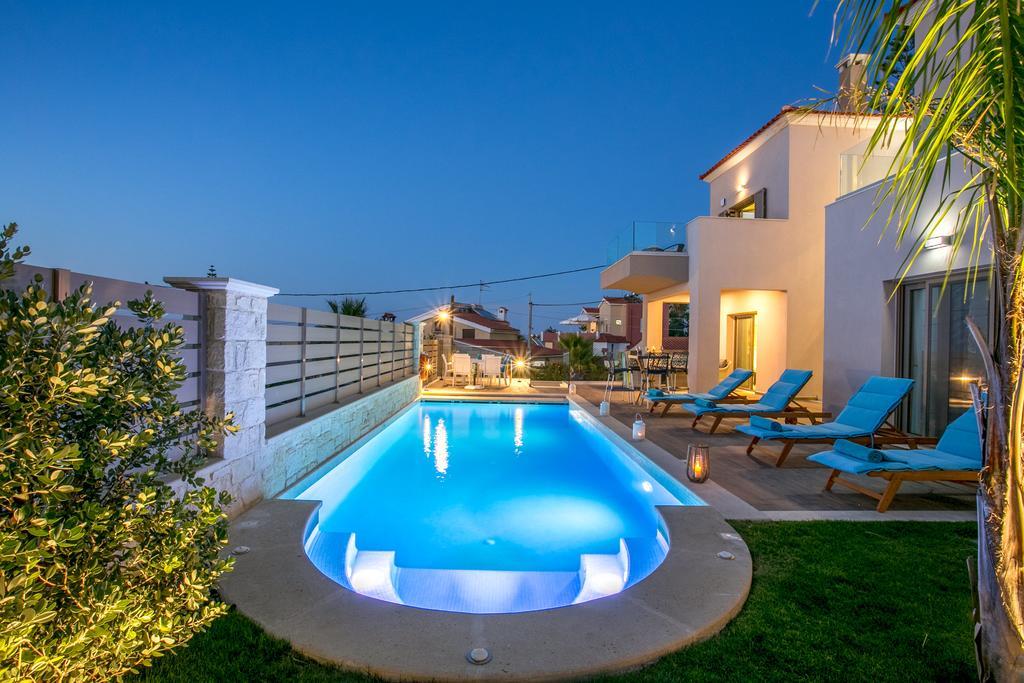 Superior Villa Marina Mare Sauna Hammam Néa Kidonía Kültér fotó