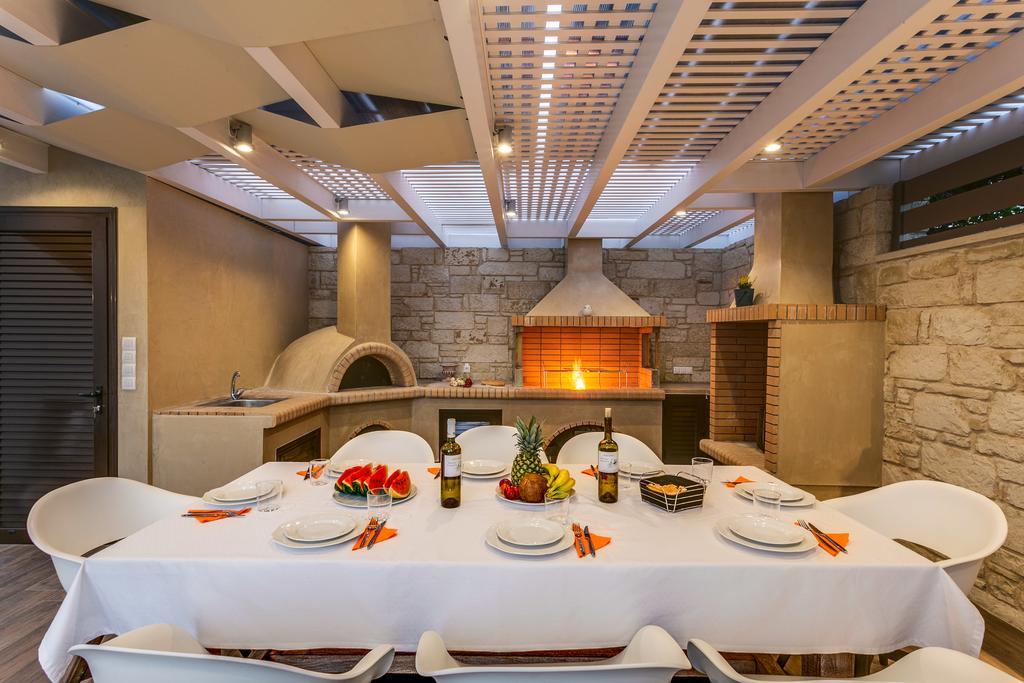 Superior Villa Marina Mare Sauna Hammam Néa Kidonía Kültér fotó