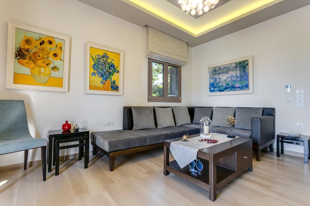 Superior Villa Marina Mare Sauna Hammam Néa Kidonía Kültér fotó