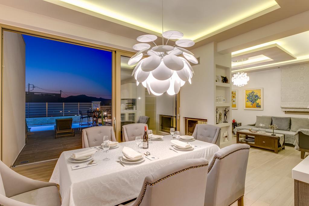 Superior Villa Marina Mare Sauna Hammam Néa Kidonía Kültér fotó