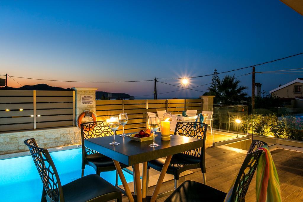 Superior Villa Marina Mare Sauna Hammam Néa Kidonía Kültér fotó