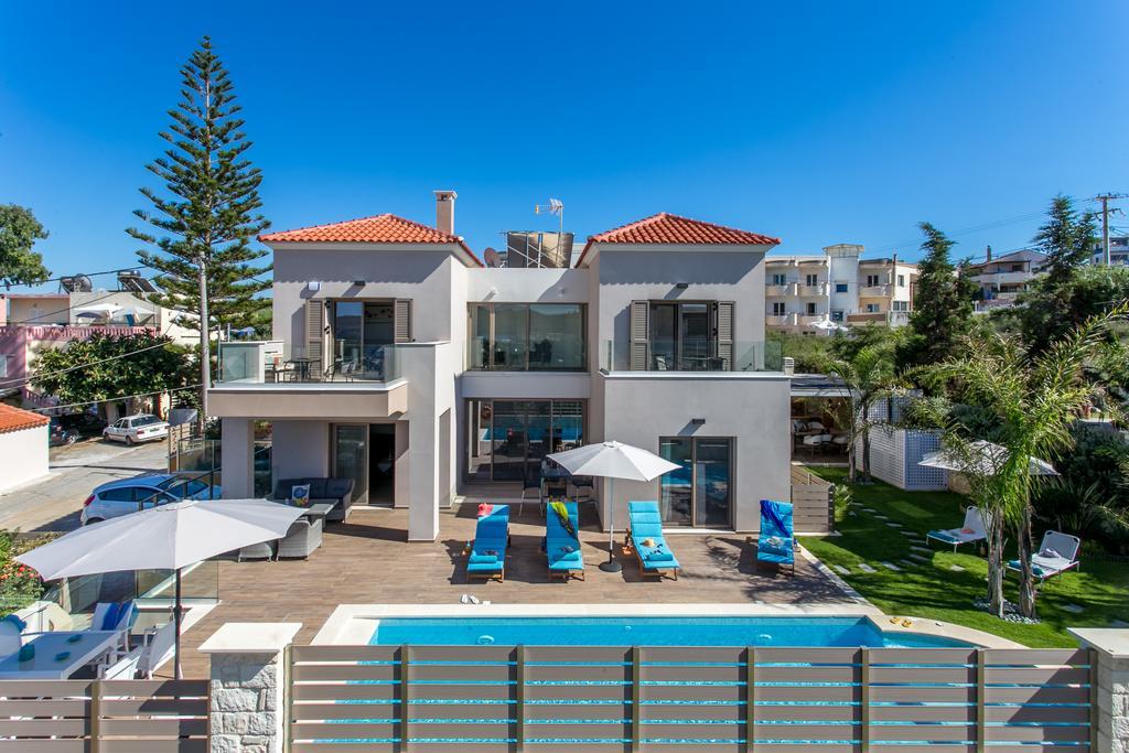 Superior Villa Marina Mare Sauna Hammam Néa Kidonía Kültér fotó