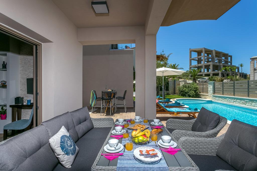 Superior Villa Marina Mare Sauna Hammam Néa Kidonía Kültér fotó