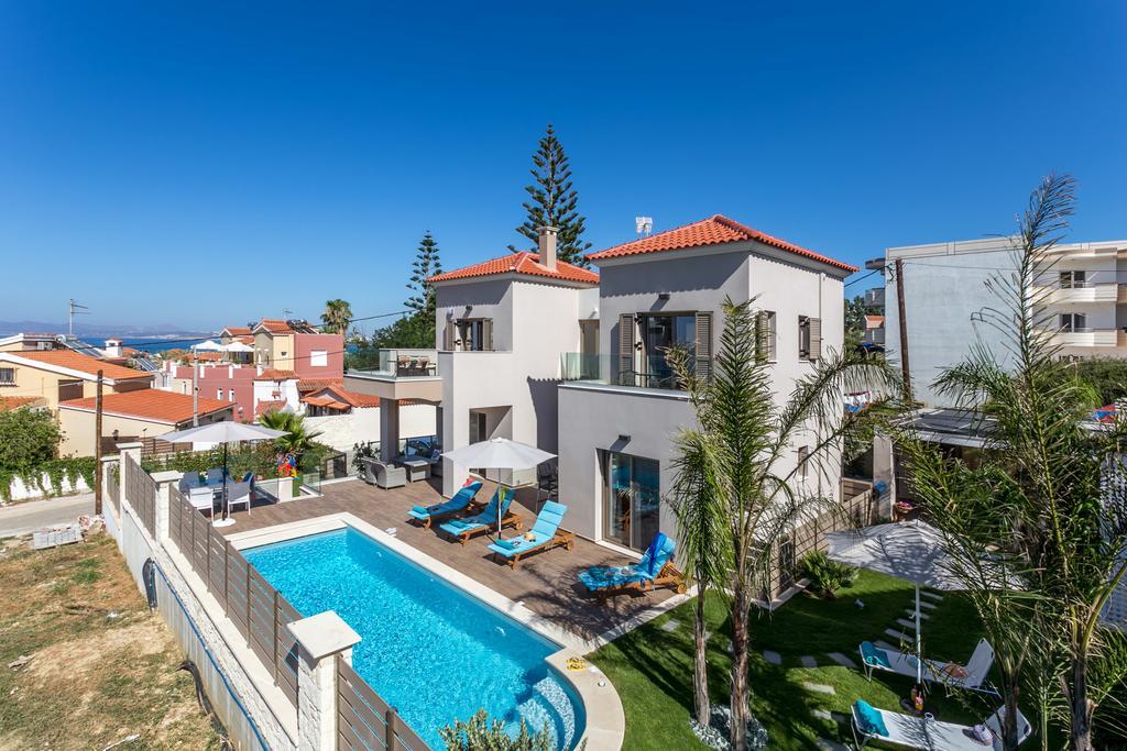 Superior Villa Marina Mare Sauna Hammam Néa Kidonía Kültér fotó