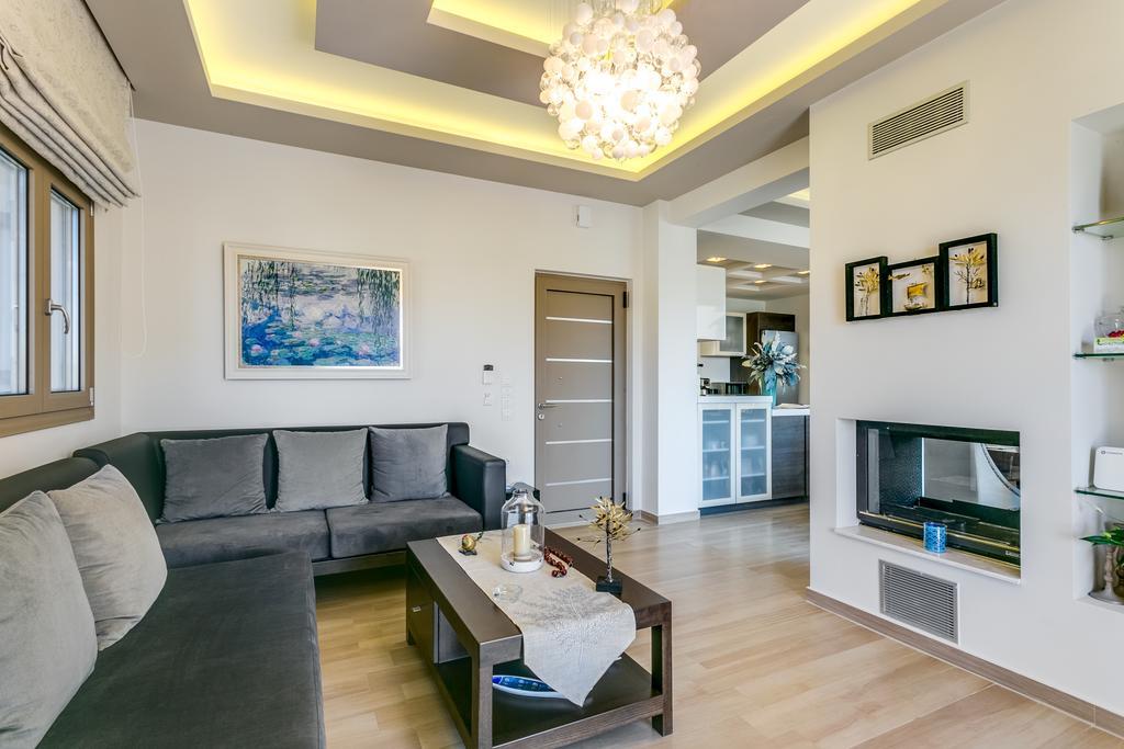 Superior Villa Marina Mare Sauna Hammam Néa Kidonía Kültér fotó